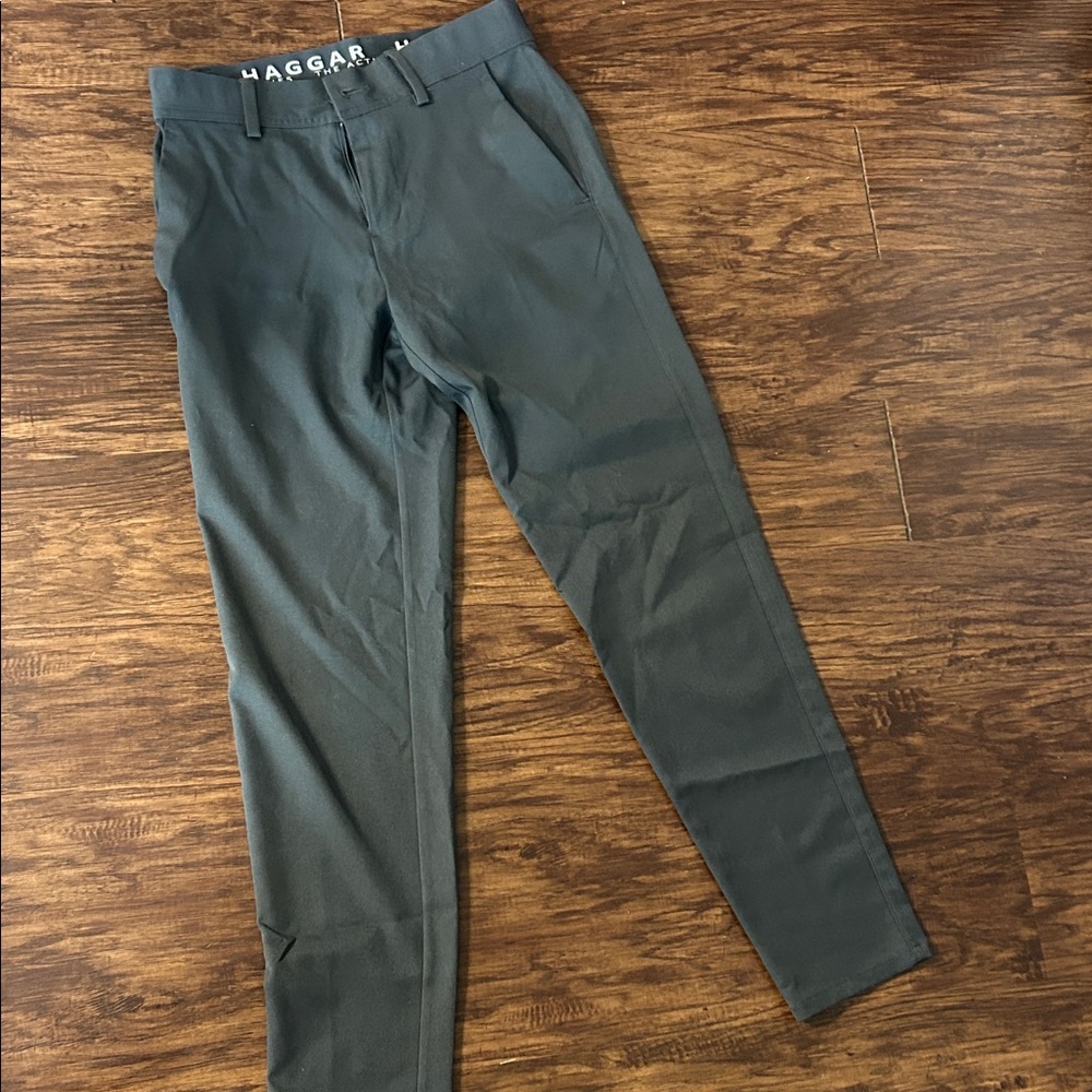 Haggar Men's Dress Pants in Dark Green